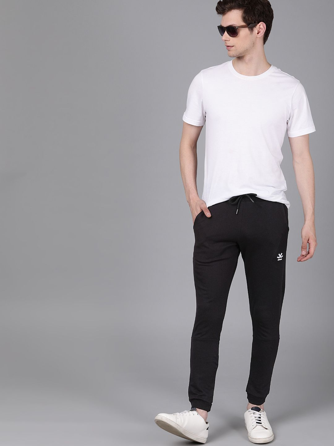  WROGN Men Black Slim Fit Joggers