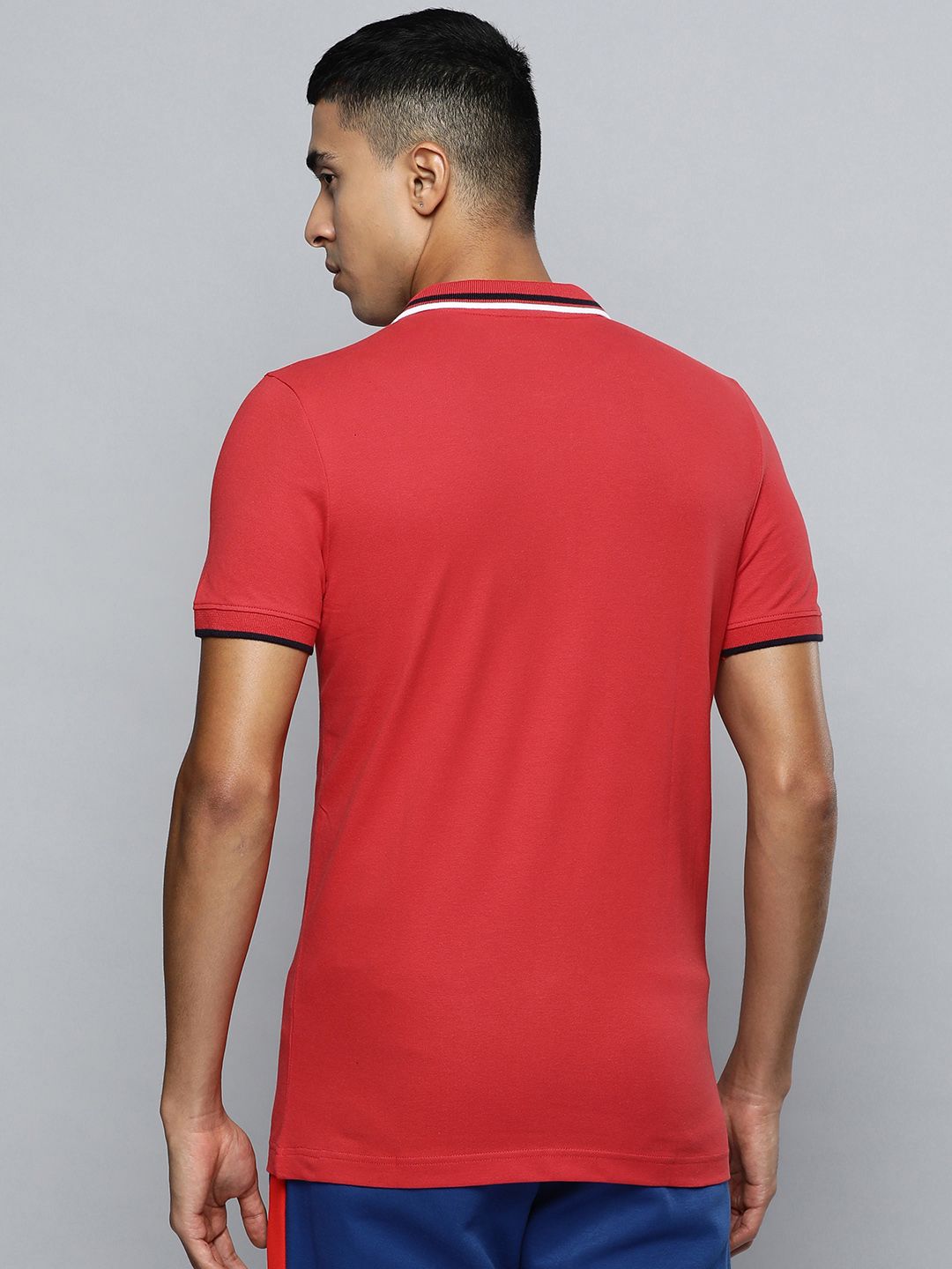  Puma Brand Logo Printed Tipping Slim Fit Polo T-Shirt