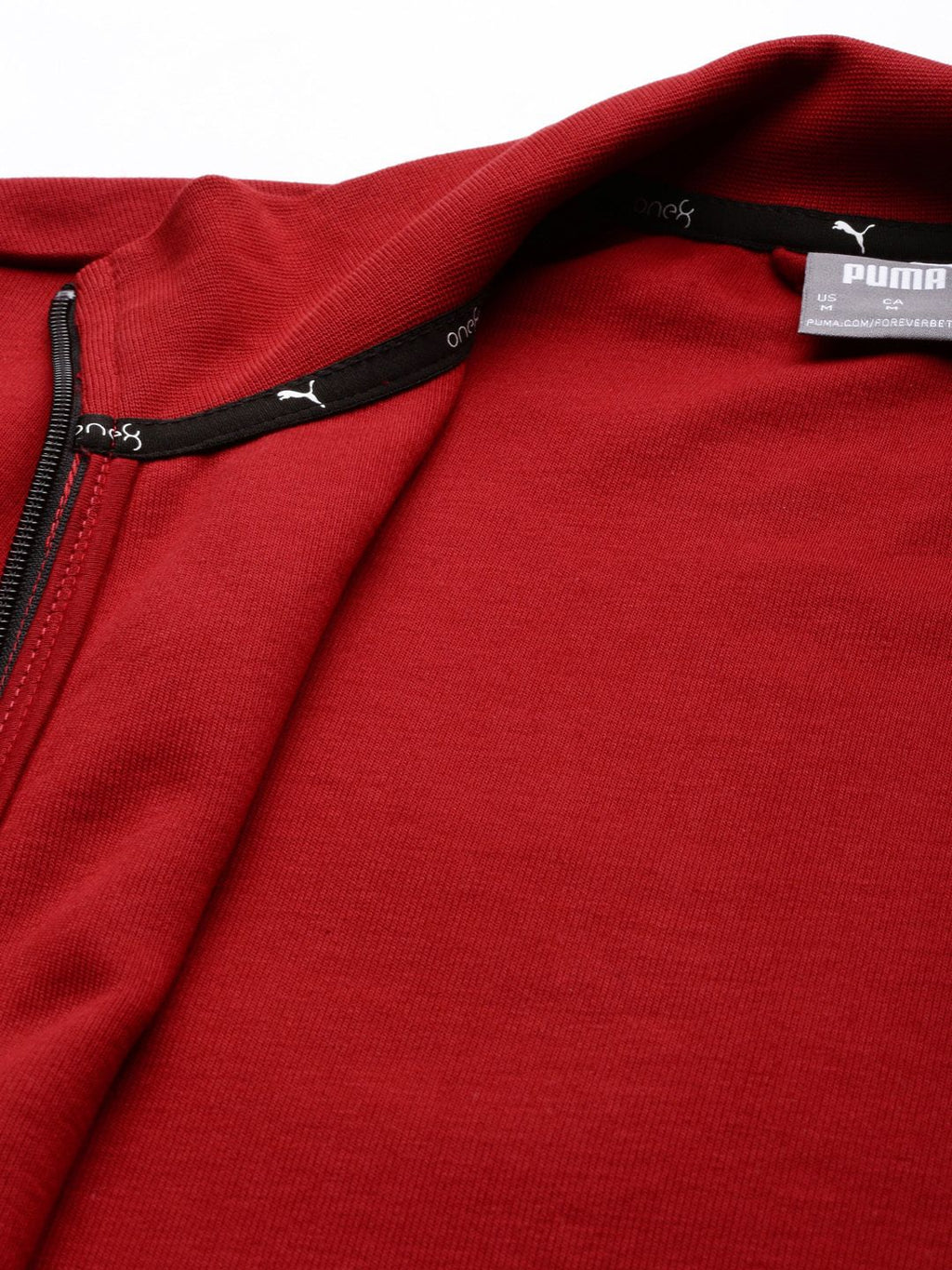  Puma Men Maroon Printed VK Ms Front-Open Track Sweatshirt