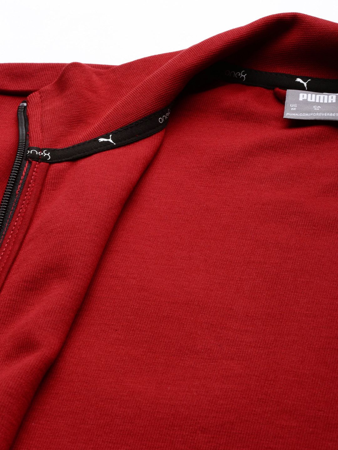  Puma Men Maroon Printed VK Ms Front-Open Track Sweatshirt