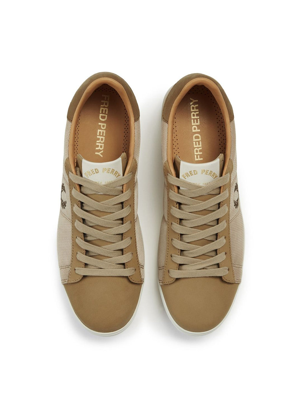  Fred Perry Men Super Stone Side Logo Tennis Shoes