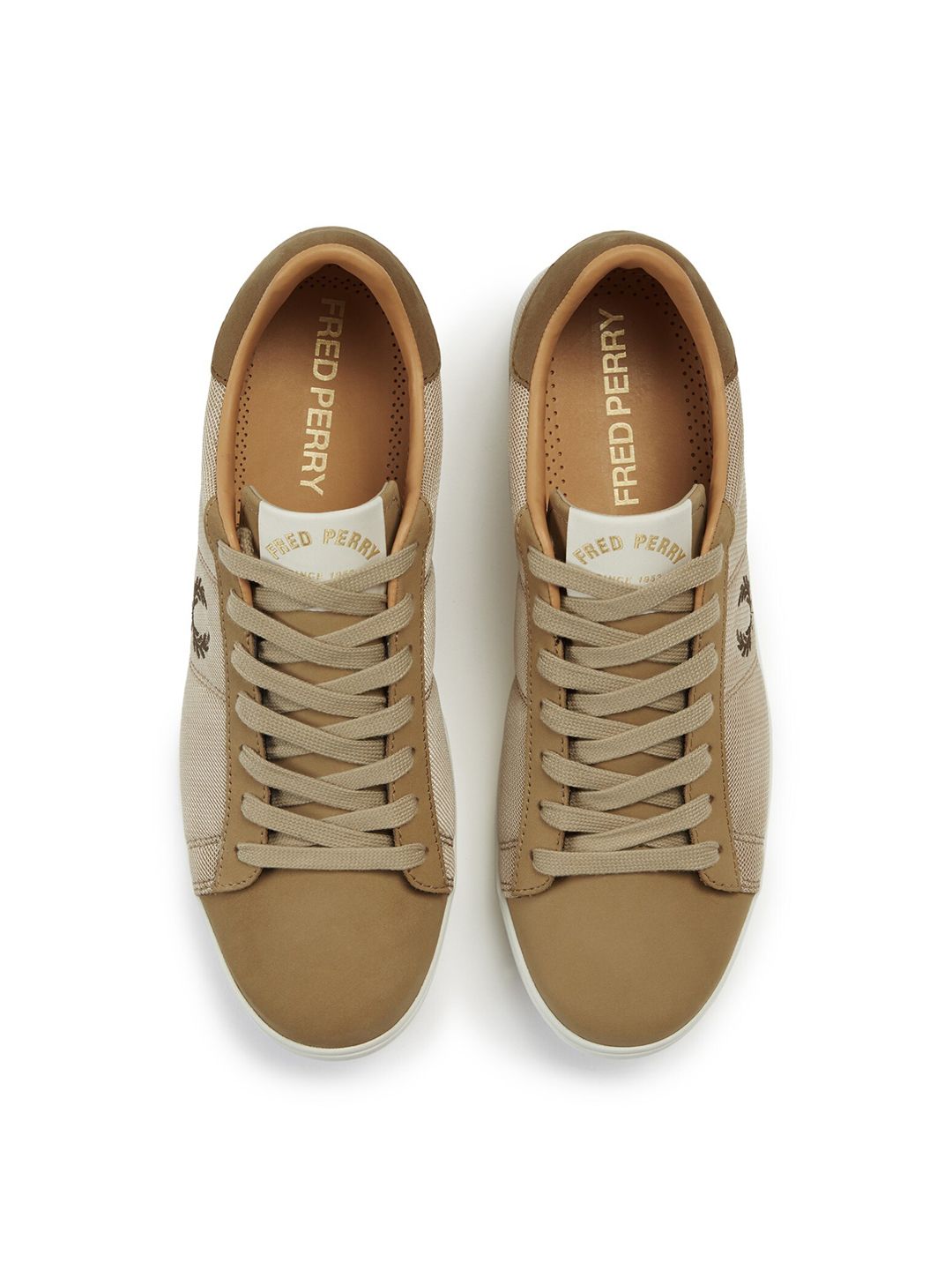  Fred Perry Men Super Stone Side Logo Tennis Shoes