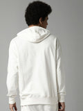  Breakbounce Men Off White Printed Hooded Pure Cotton Sweatshirt