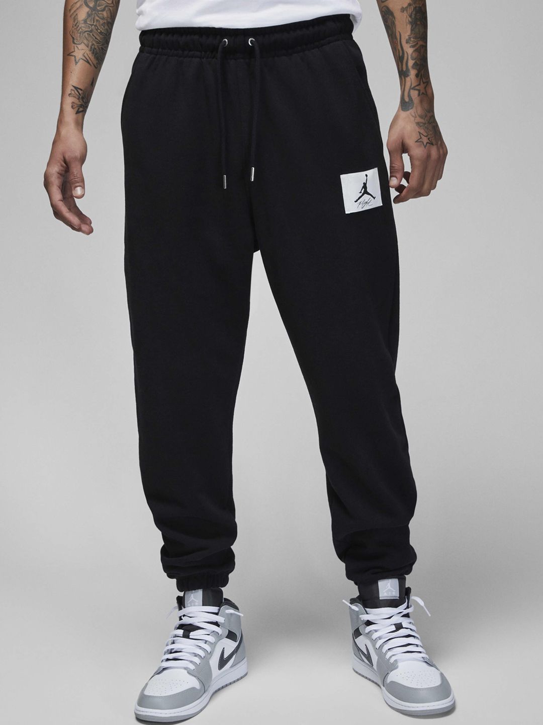  Nike Men Jordan Flight Fleece Logo Printed Track Pants