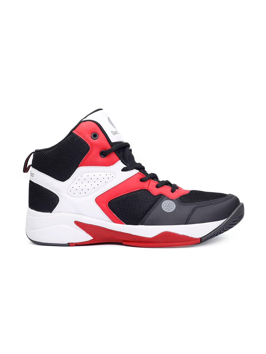 Bacca Bucci Men Black High-Top Basketball Shoes