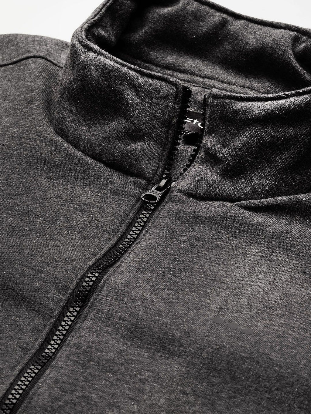  Sztori Men Plus Size Charcoal Grey Solid Sweatshirt