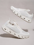  Xtep Men Memory Foam Textile Flyknit Non-Marking Walking Shoes
