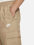  Nike Men Club Logo Printed Woven Cargo Track Pants