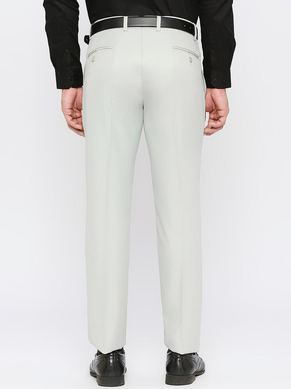  Solemio Men Mid Rise Formal Trousers