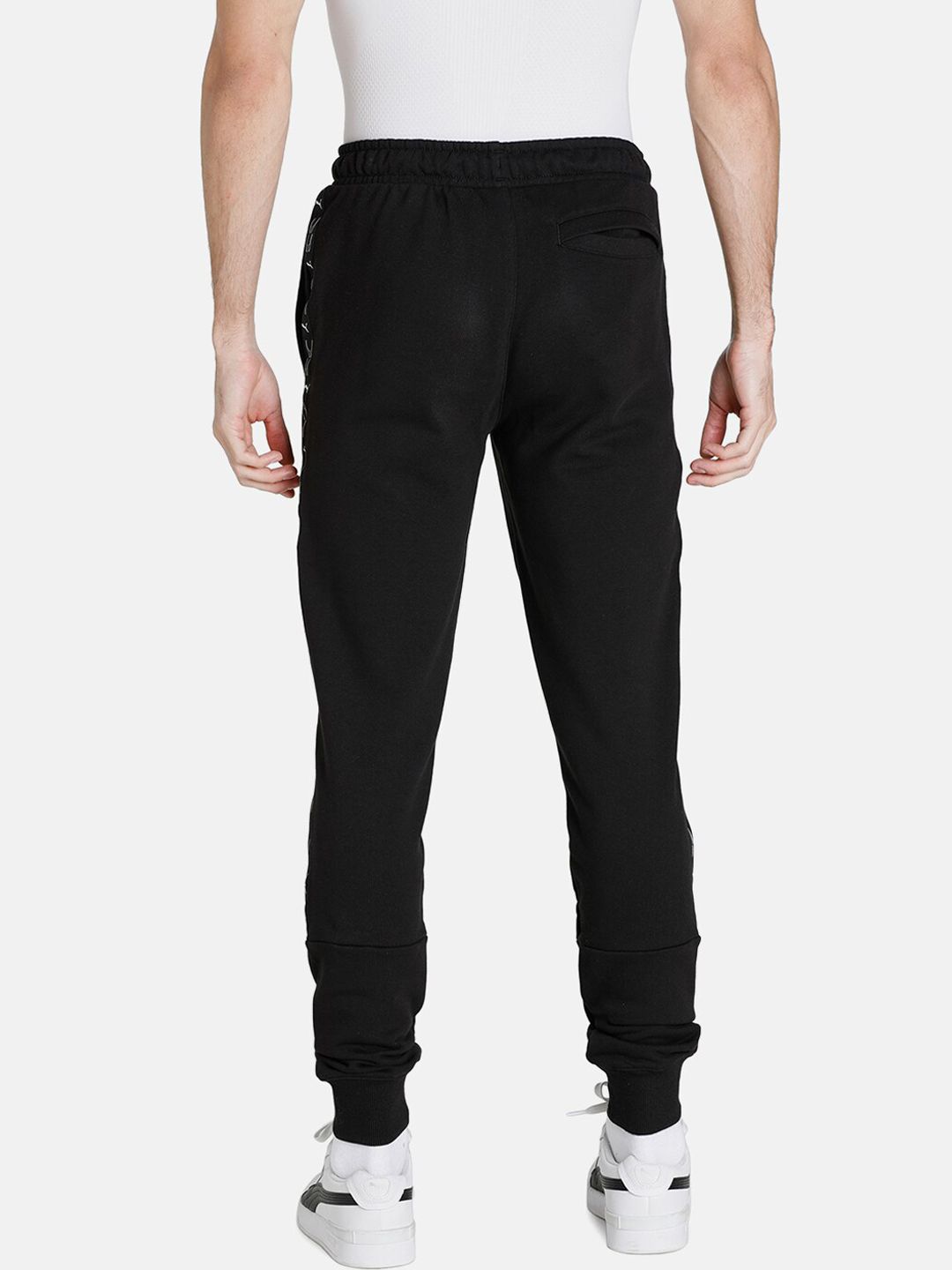  Puma Men Black Solid Slim Fit Cotton Joggers