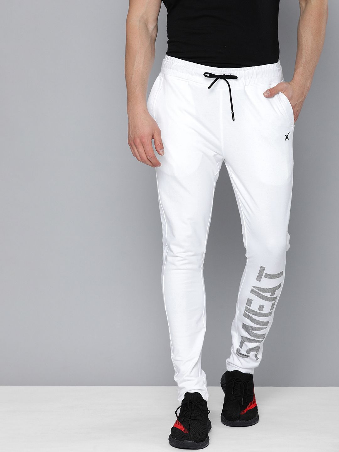  HRX By Hrithik Roshan Men White SWEDISH POP Track Pants