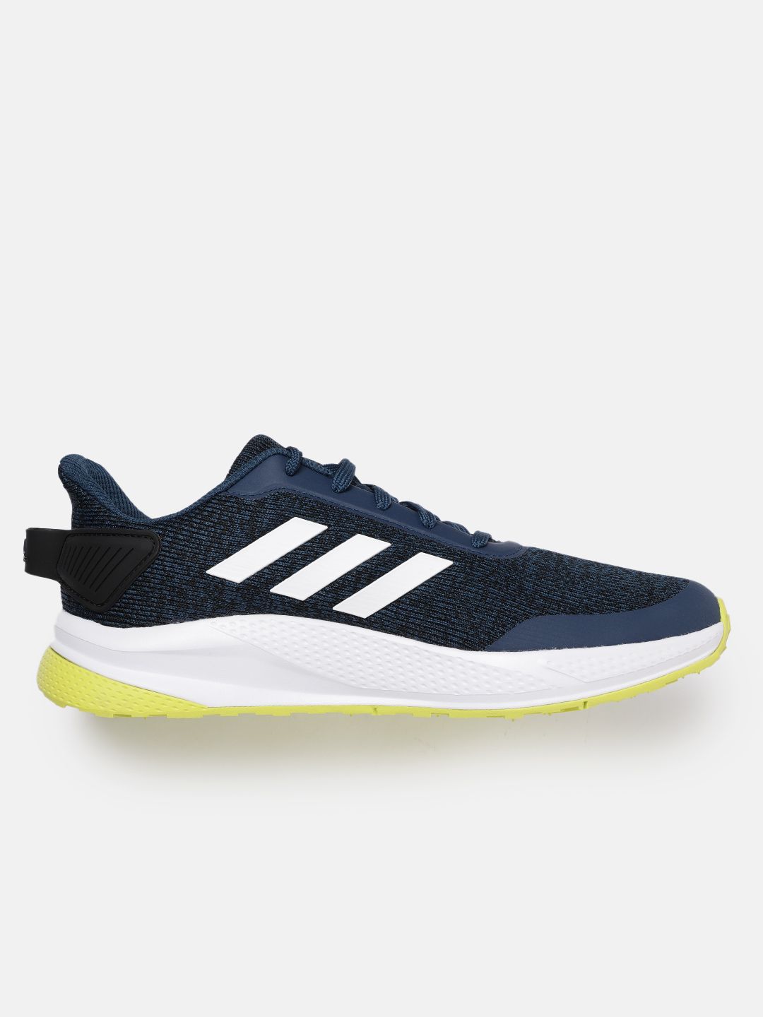  ADIDAS Men Navy Blue & White Woven Design Run Steady Shoes