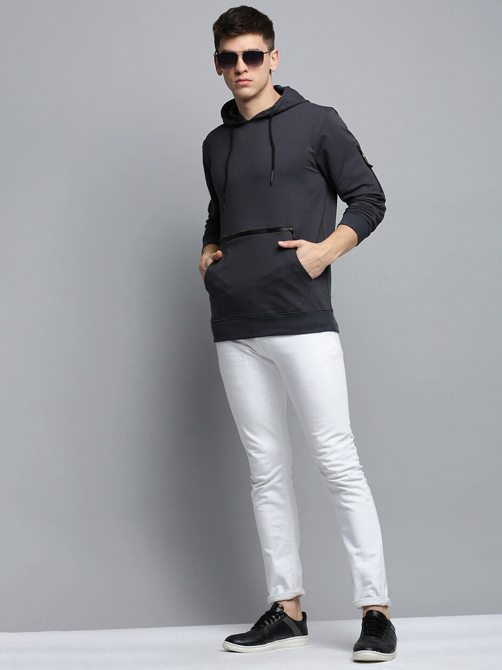  SHOWOFF Hooded Pullover Cotton Sweatshirt