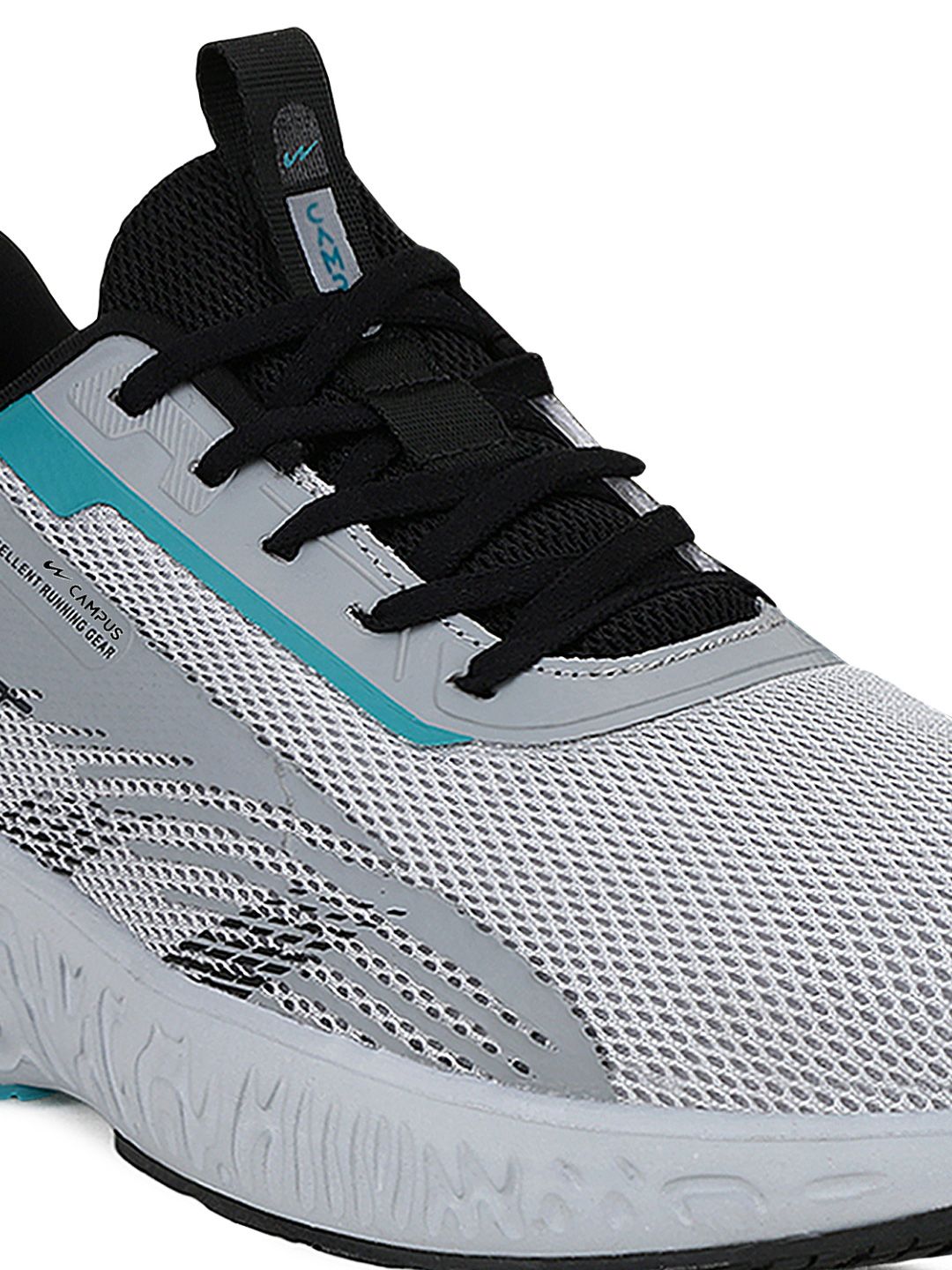  Campus Men Grey Mesh Running Shoes