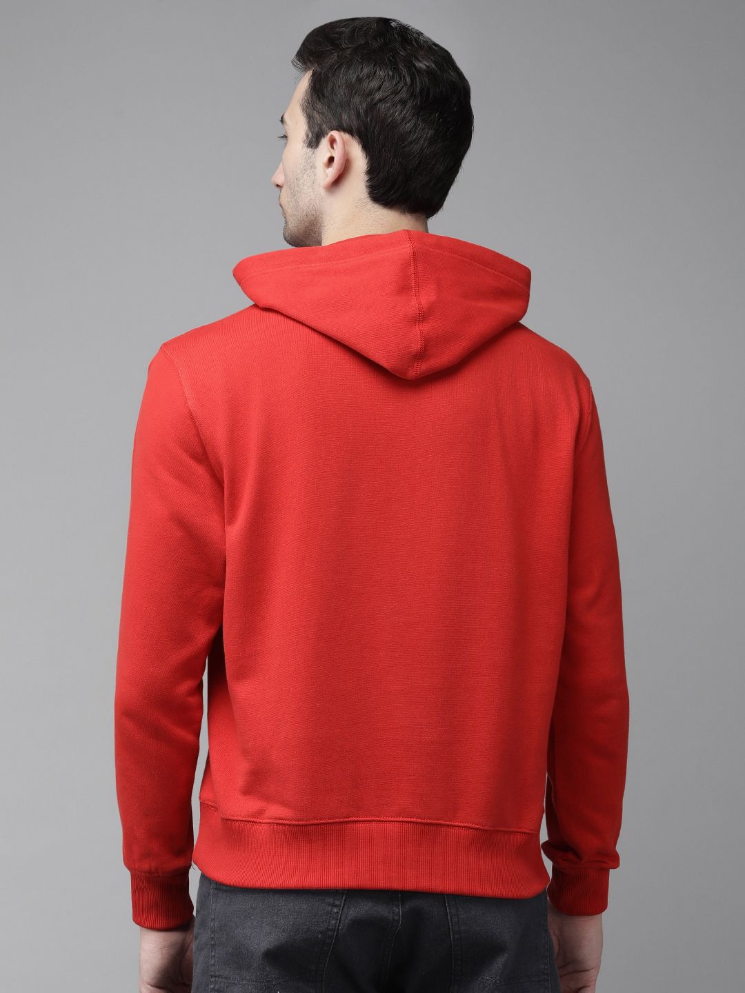 U.S. Polo Assn. U S Polo Assn Men Red Logo Printed Hooded Sweatshirt