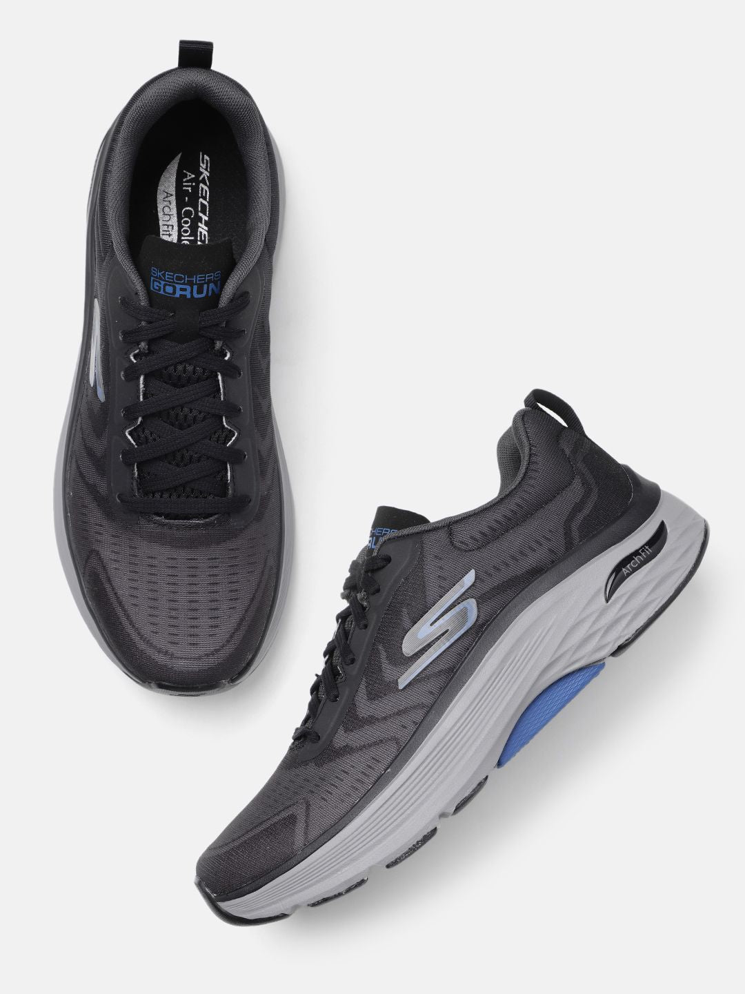  Skechers Men Max Cushioning Arch Running Shoes