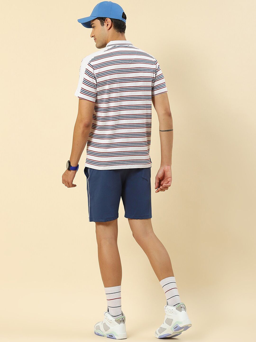  Monte Carlo Pack Of 2 Striped T-shirt With Shorts & Track Pant