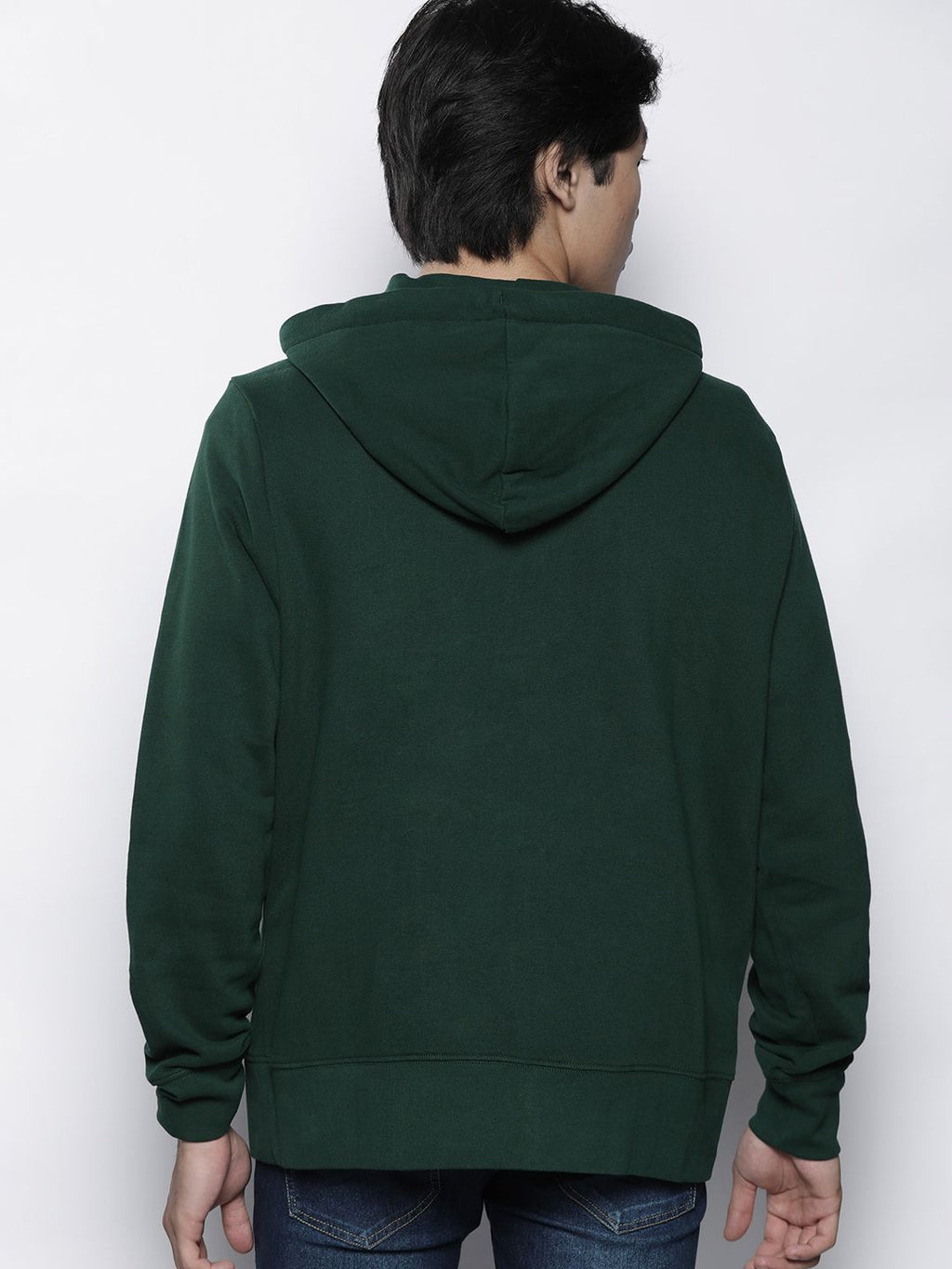  AMERICAN EAGLE OUTFITTERS Men Green Hooded Sweatshirt