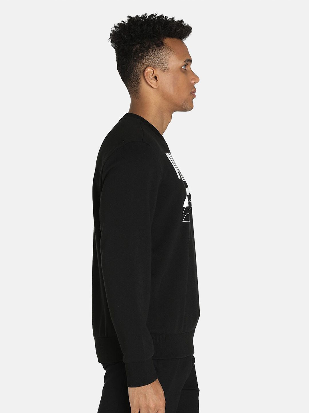  Puma Men Black Printed Cotton Sweatshirt