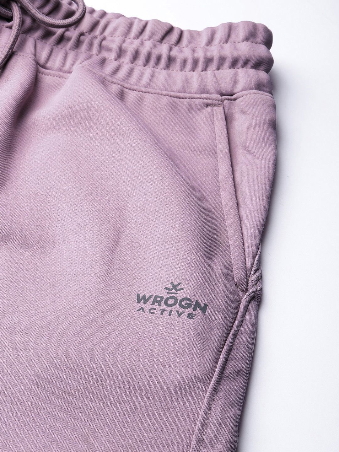  WROGN ACTIVE Men Mid-Rise Joggers With Drawstring Closure