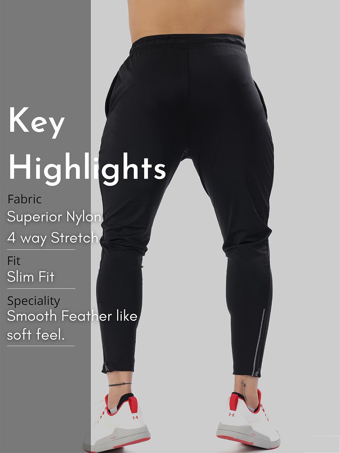  FUAARK Men Navy Blue Solid Anti-Odour Drawstring Track Pants
