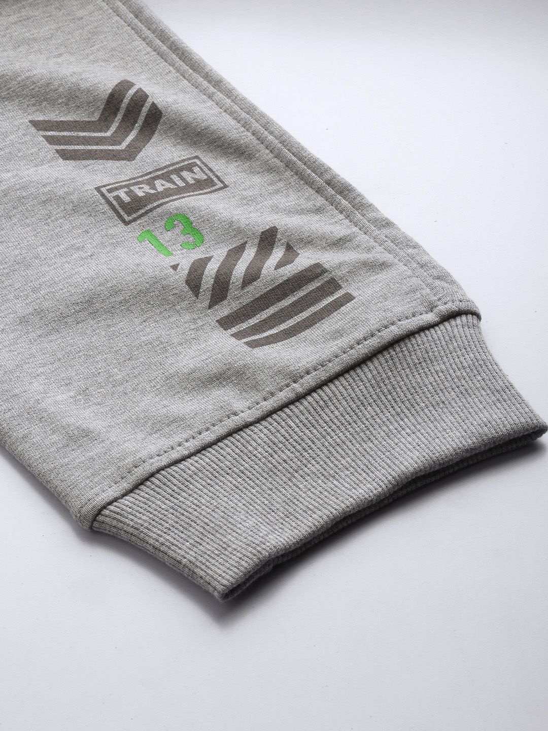  HRX By Hrithik Roshan Men Grey Solid Training Anti-Microbial Slim Fit Track Pants