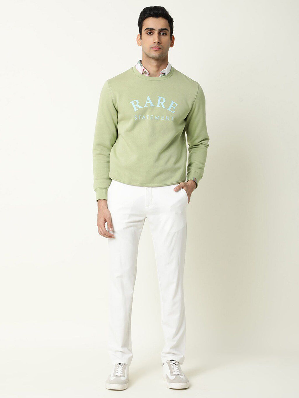  RARE RABBIT Men Green Printed Sweatshirt