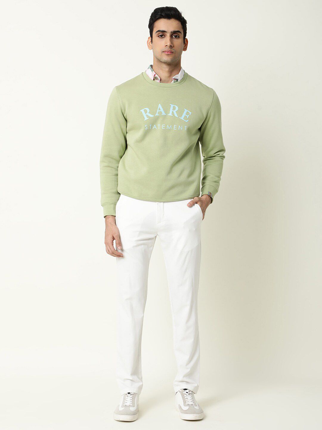  RARE RABBIT Men Green Printed Sweatshirt