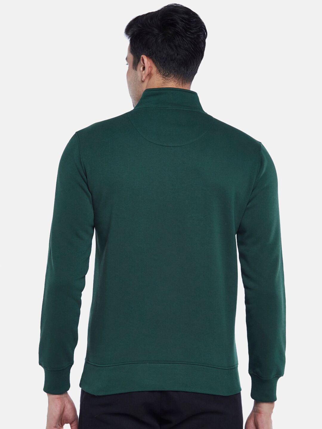  BYFORD By Pantaloons Men Green Solid Sweatshirt