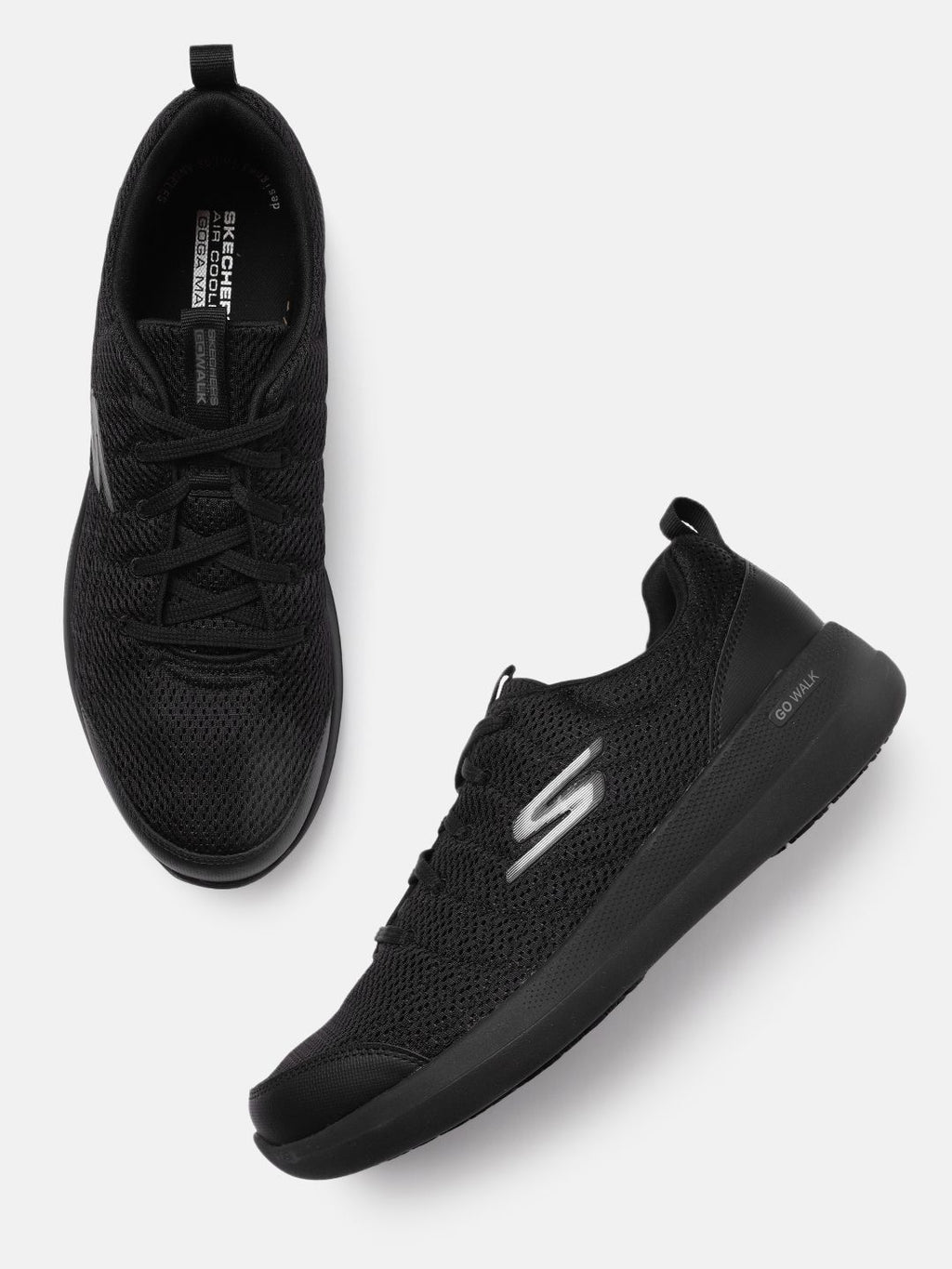 Skechers Men Black Solid Go Walk Stability Advanceme Regular Walking Shoes
