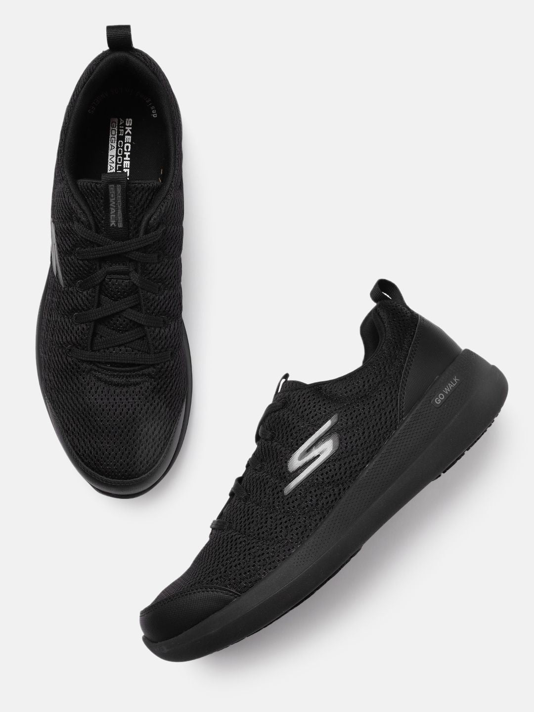  Skechers Men Black Solid Go Walk Stability Advanceme Regular Walking Shoes