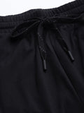  Jockey Men Black Solid Straight Fit Stay-Dry Track Pants
