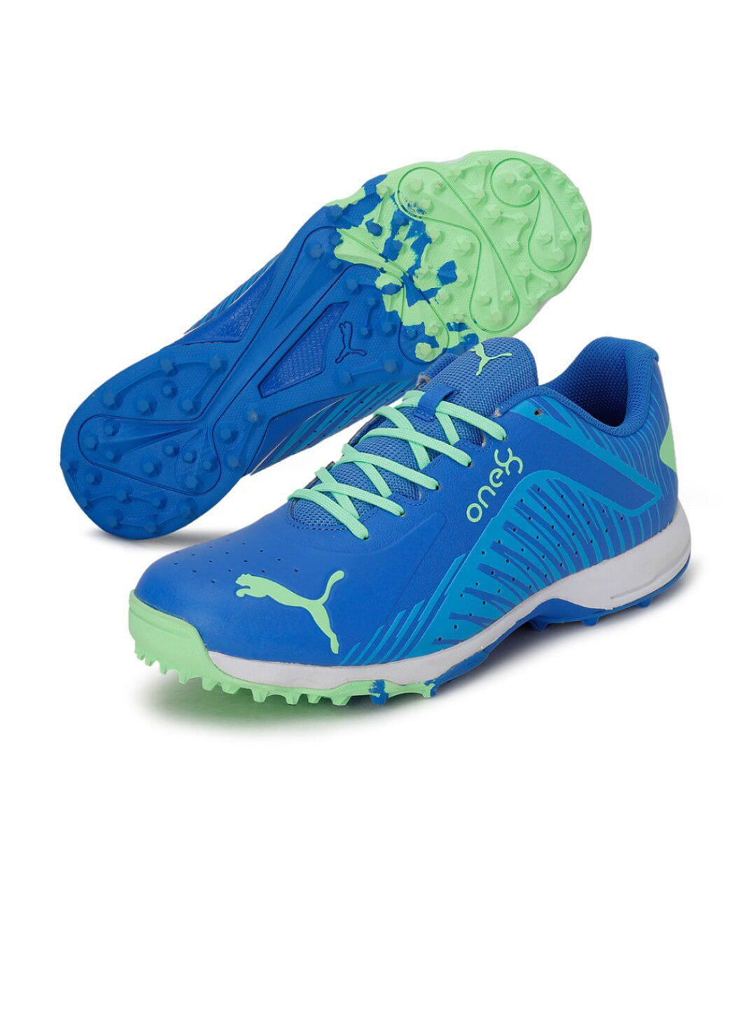  Puma Men Blue 22 FH Rubber Cricket Shoes