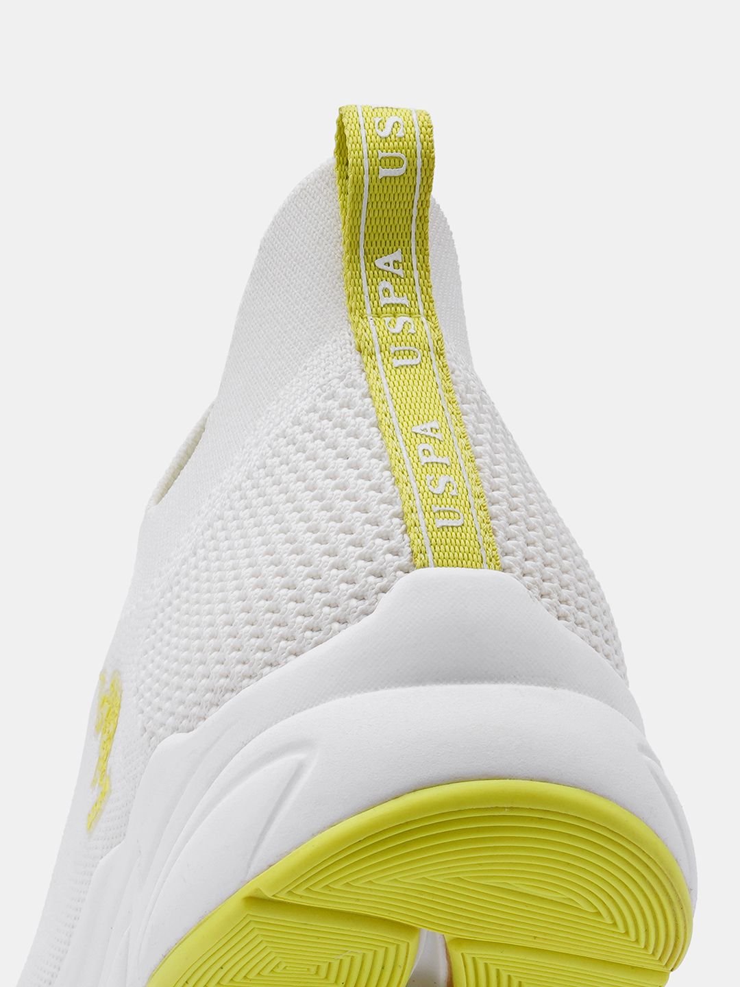U.S. Polo Assn. U S Polo Assn Men Off White Textile Walking Shoes