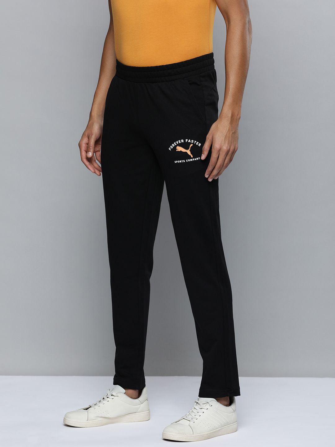  One8 X PUMA Men Virat Kohli Logo Printed Mid-Rise Slim Fit Track Pants