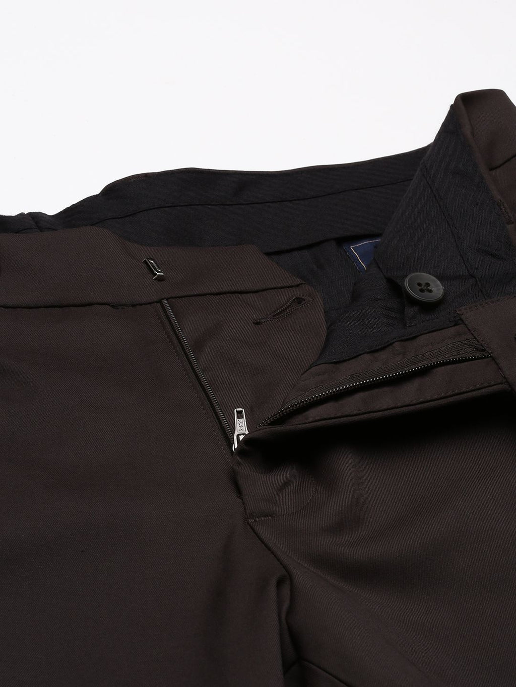  Arrow Men Brown Tailored Fit Formal Trousers