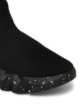  Ajile By Pantaloons Men Black Textile Walking Non-Marking Shoes