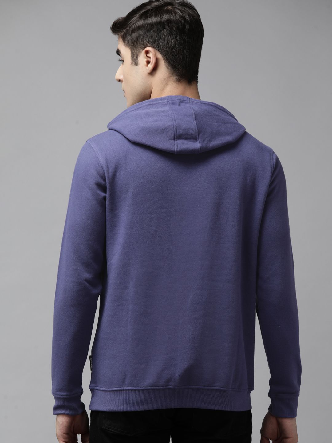  Van Heusen Men Purple Hooded Sweatshirt