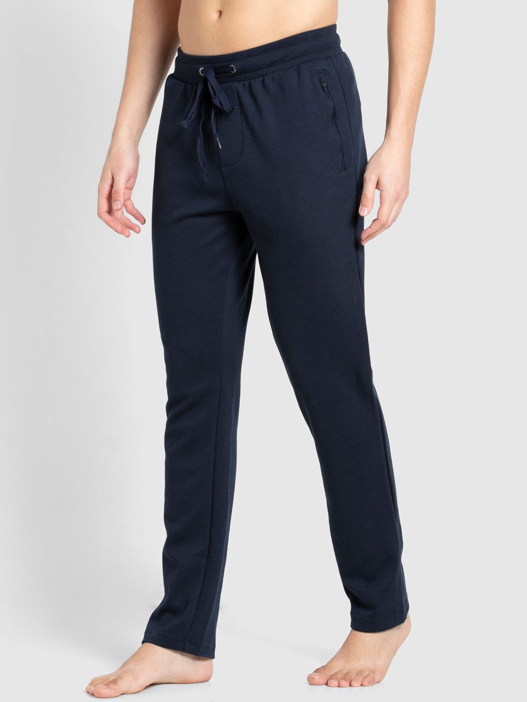  Jockey Men Blue Solid Track Pants
