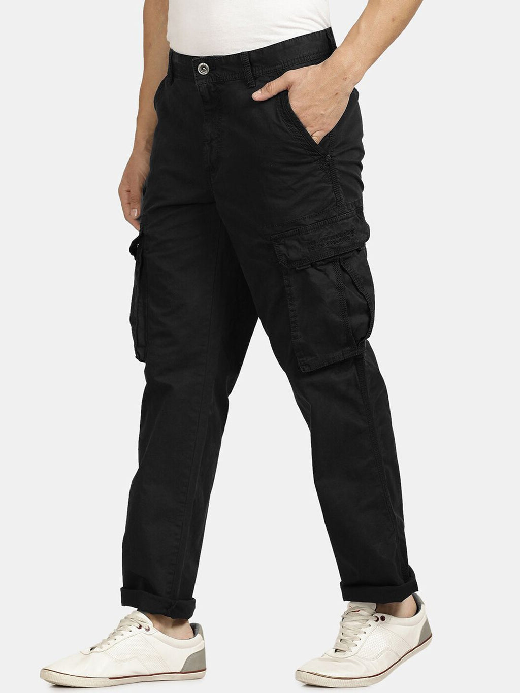  T-base Men Mid-Rise Cargos Trousers