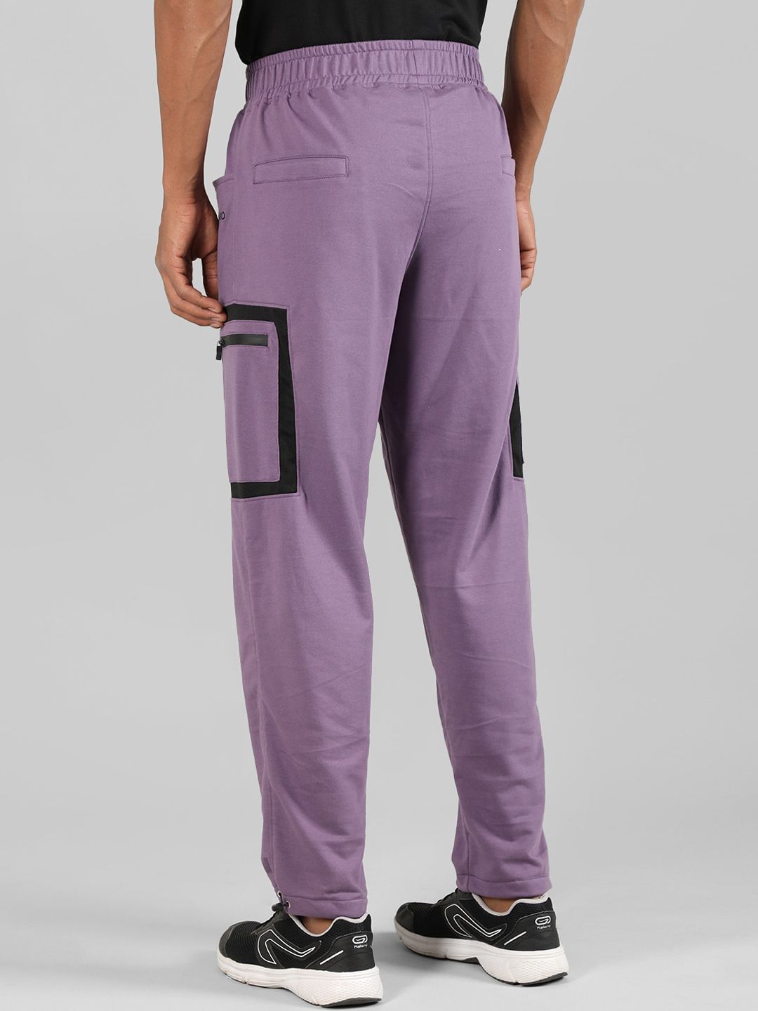  CHKOKKO Men Gym Workout Lower Relaxed-Fit Cotton Sports Track Pants