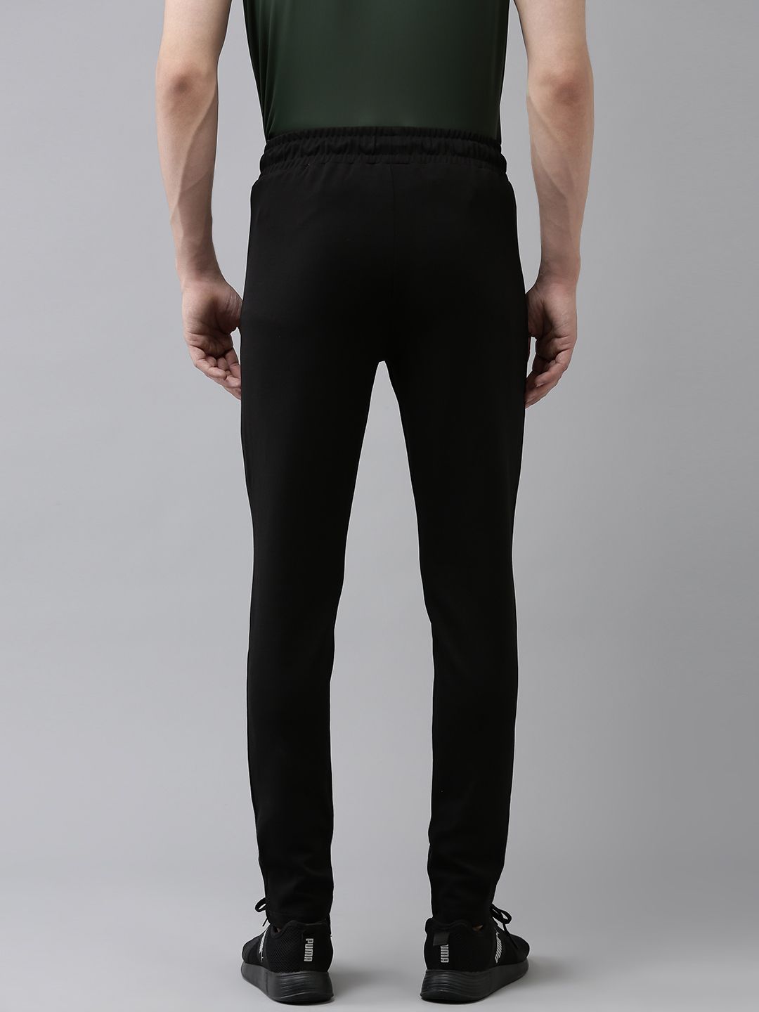  Van Heusen Flex Men Brand Name Printed Detail Slim Fit Track Pants