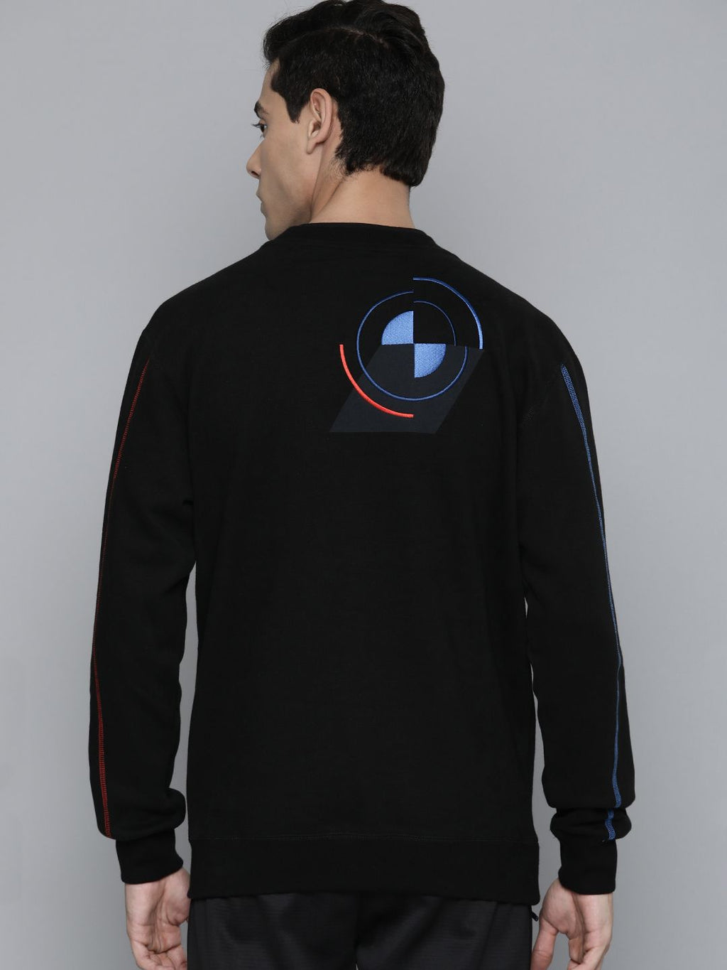  PUMA Motorsport Men Brand Logo Back Print BMW Motorsport Assembly Regular Fit Sweatshirt