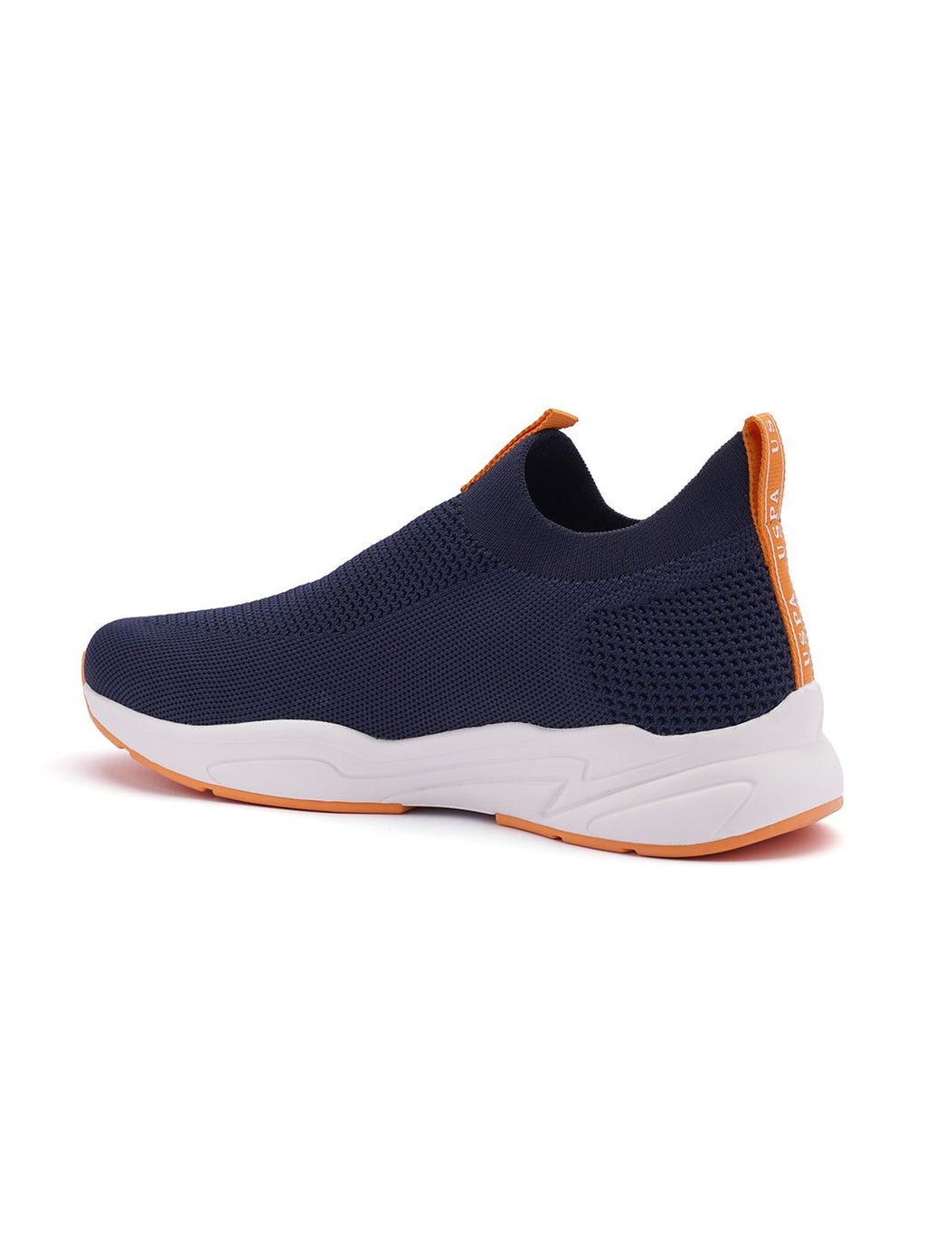 U.S. Polo Assn. U S Polo Assn Men Navy Blue Flyknit Textile Walking Shoes