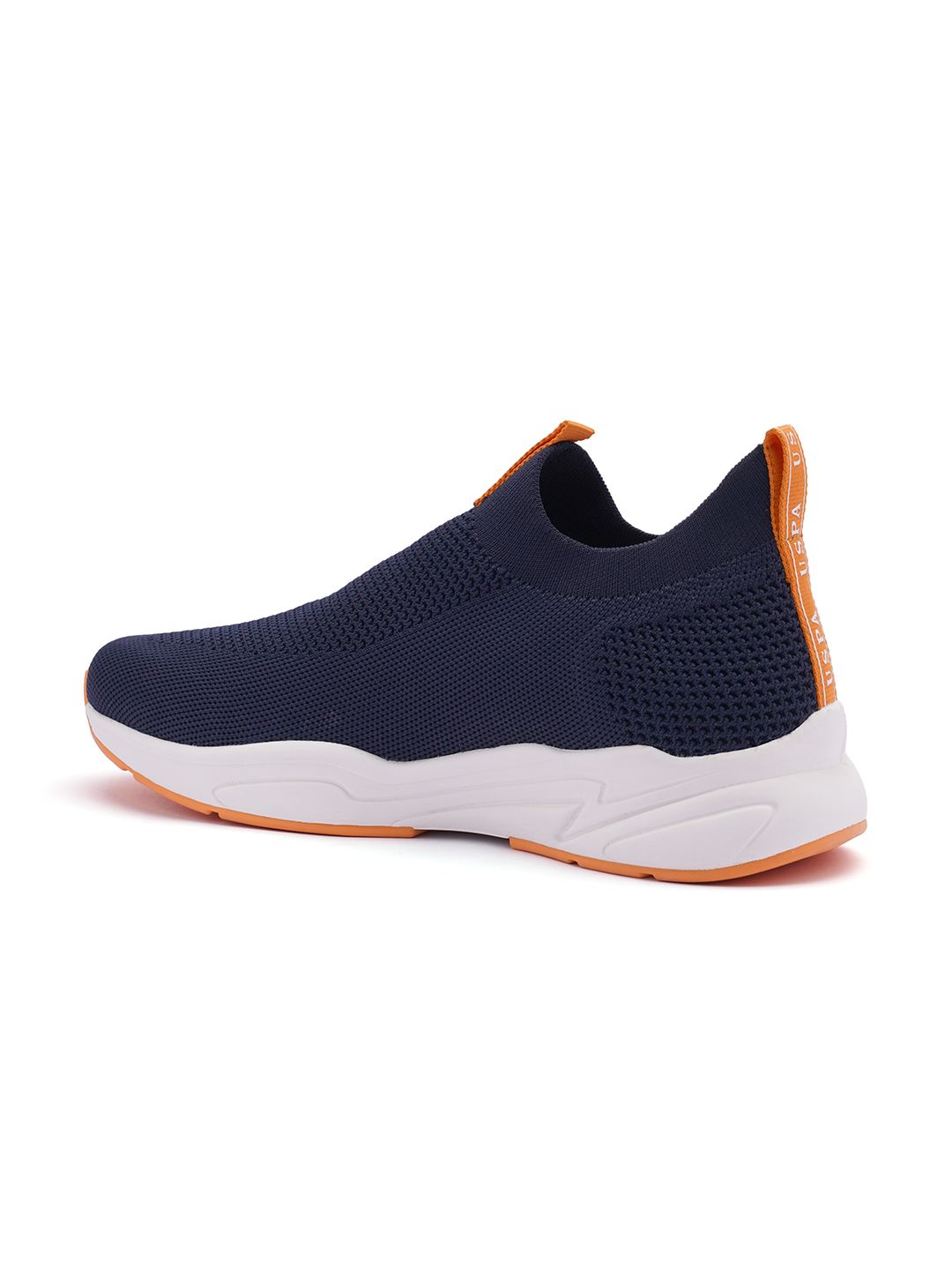 U.S. Polo Assn. U S Polo Assn Men Navy Blue Flyknit Textile Walking Shoes