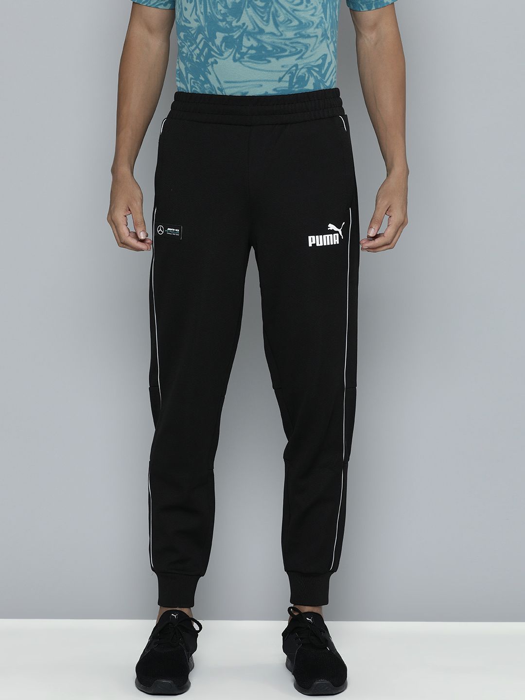  PUMA Motorsport Mercedes AMG Petronas SDS Logo Printed DryCELL Motor Regular Fit Joggers