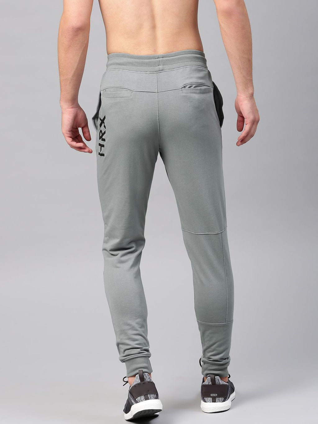 HRX Active By Hrithik Roshan Men Grey Solid Joggers