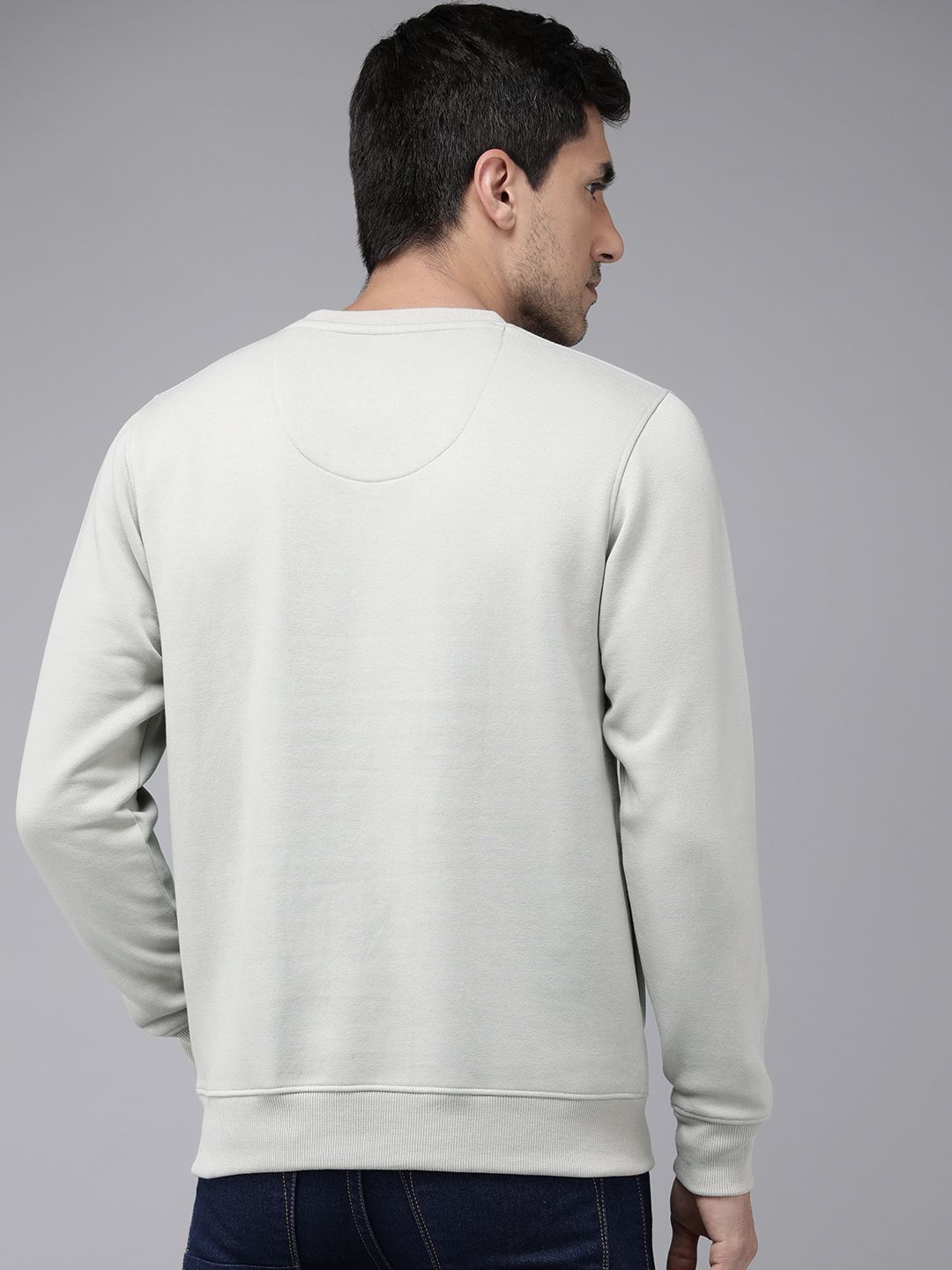  The Roadster Lifestyle Co. Men Solid Sweatshirt