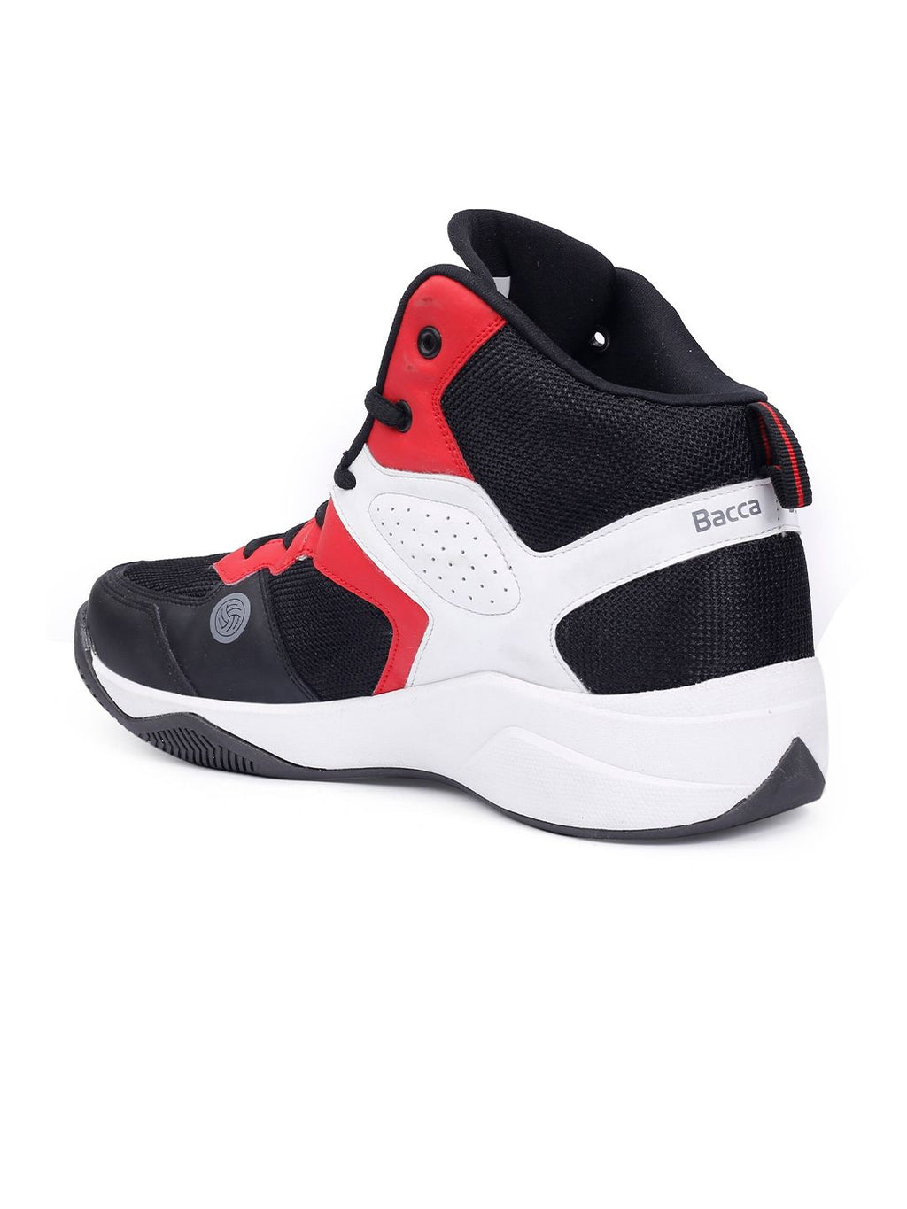  Bacca Bucci Men Black High-Top Basketball Shoes