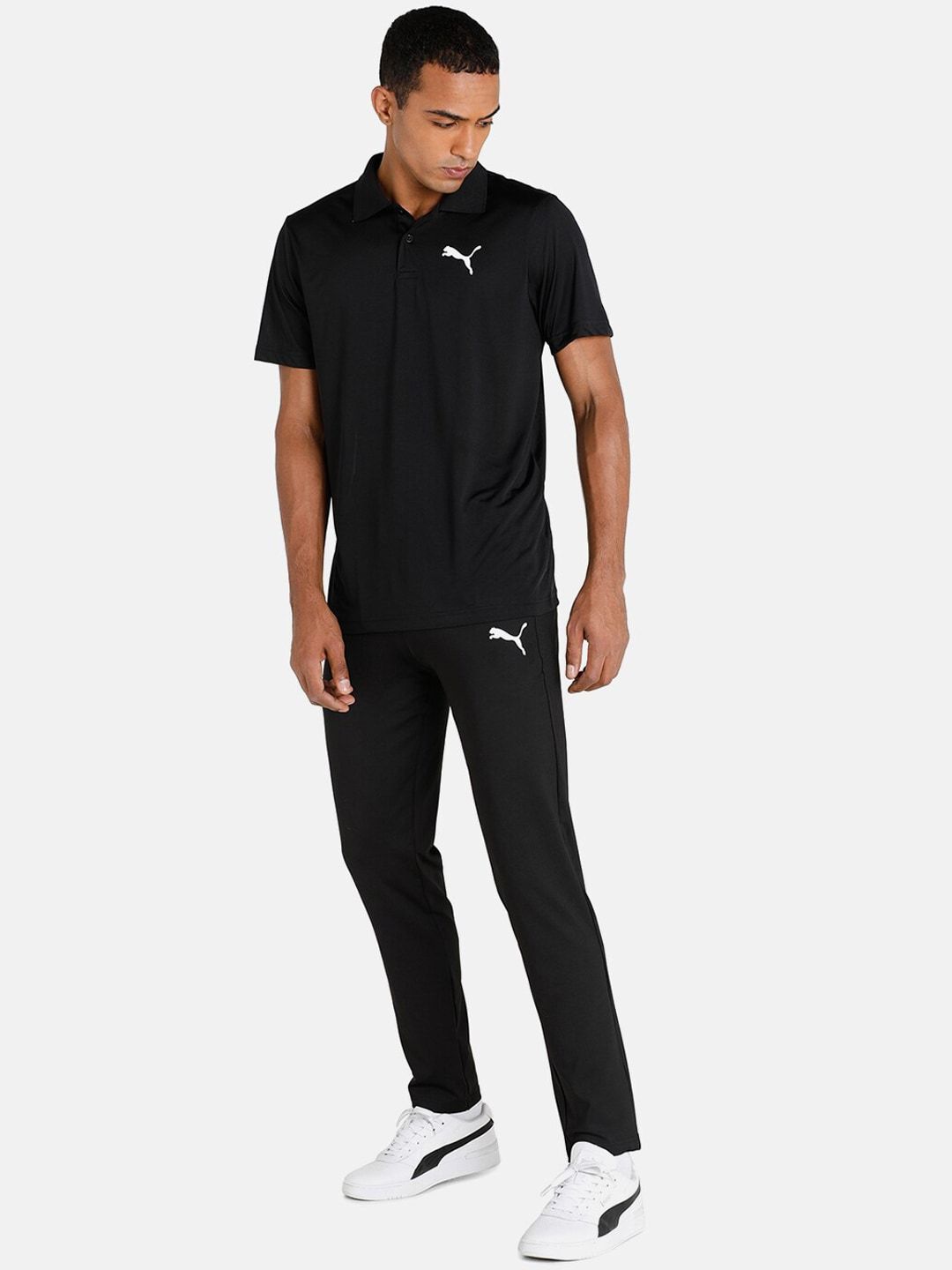  Puma Men Black Solid Teams CR Training Pants
